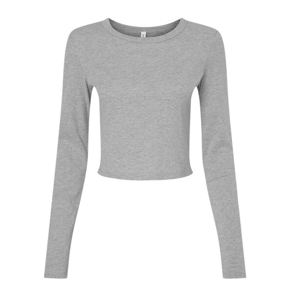 Ladies' Micro Ribbed Long Sleeve Baby T-Shirt Thumbnail