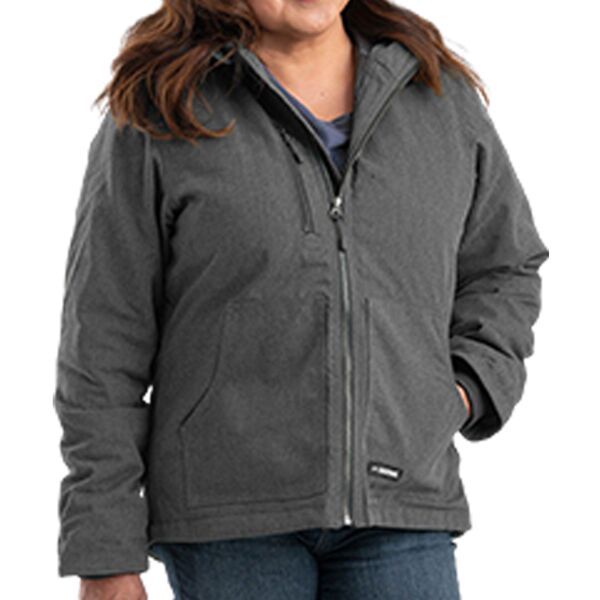 Ladies' Heathered Duck Hooded Jacket Thumbnail