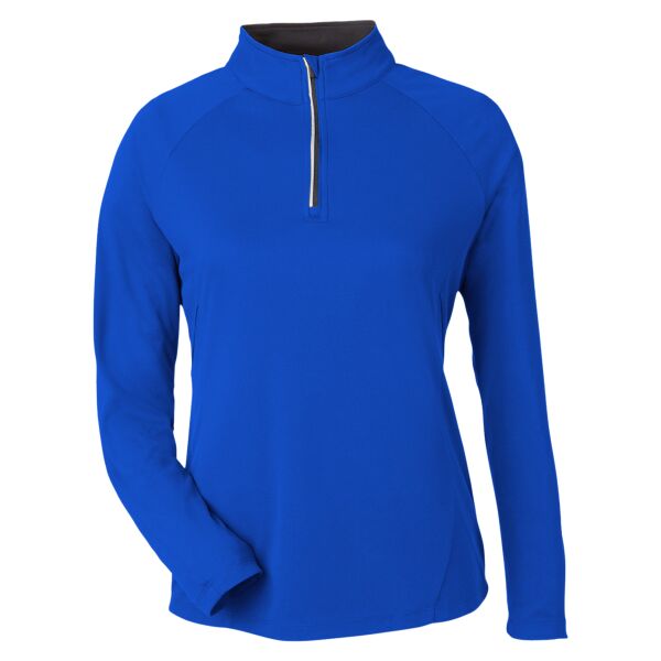 Ladies' Origin Performance Pique Quarter-Zip Thumbnail