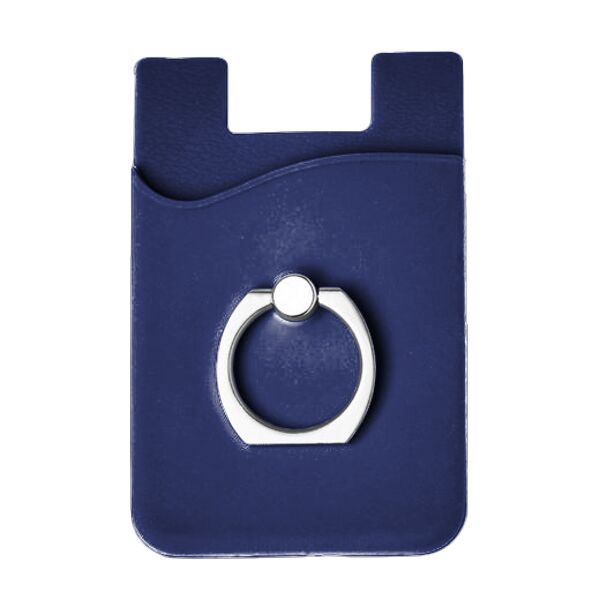 Silicone Card Holder with Metal Ring Phone Stand Thumbnail