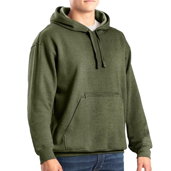 Men's Heritage Zippered Pocket Hooded Pullover Sweatshirt Thumbnail