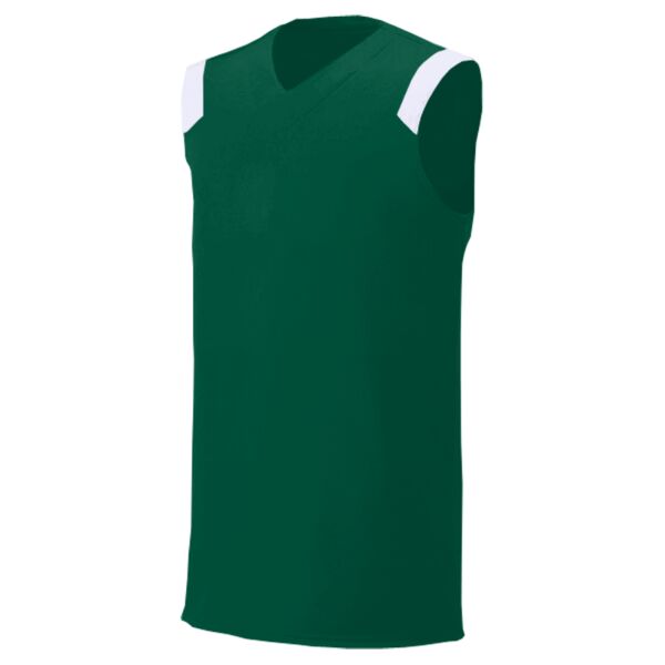 Youth Moisture Management V Neck Muscle Shirt Thumbnail