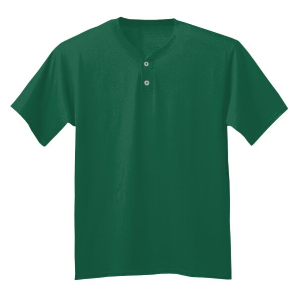 Youth Tek 2-Button Henley Jersey Thumbnail