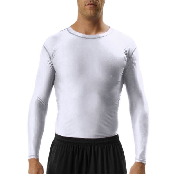 Adult Polyester Spandex Long Sleeve Compression T-Shirt Thumbnail