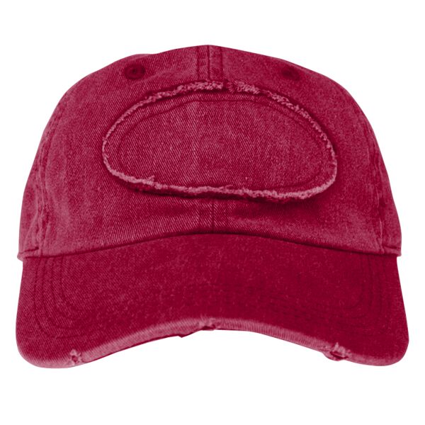 Pigment-Dyed Raw-Edge Patch Baseball Cap Thumbnail