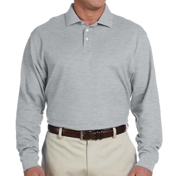 Men's Pima Piqué Long-Sleeve Polo Thumbnail