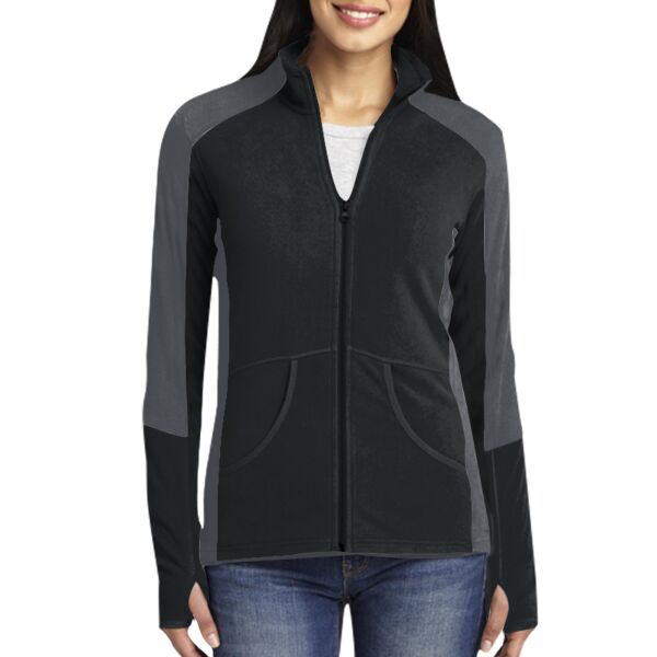Women's Colorblock Microfleece Jacket Thumbnail
