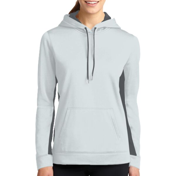 Women's Sport Wick ® Fleece Colorblock Hooded Pullover Thumbnail