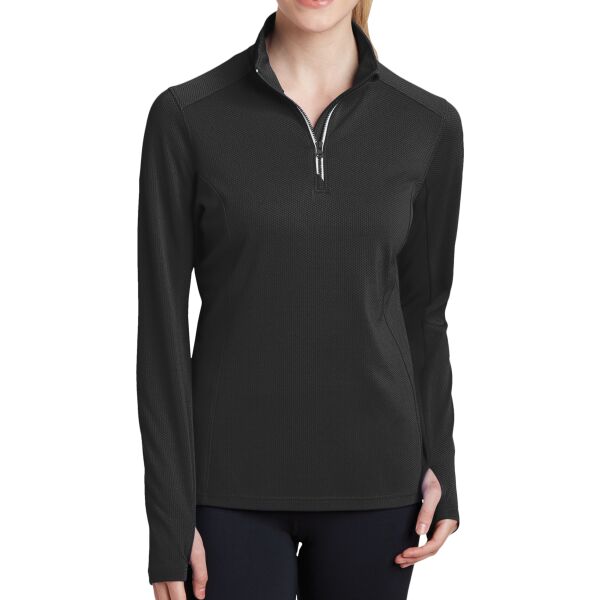 Women's Sport Wick ® Textured 1/4 Zip Pullover Thumbnail