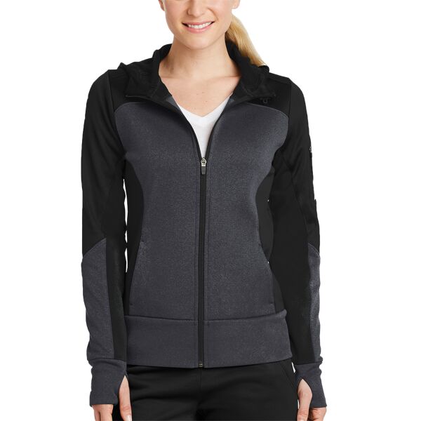 Women's Tech Fleece Colorblock Full Zip Hooded Jacket Thumbnail