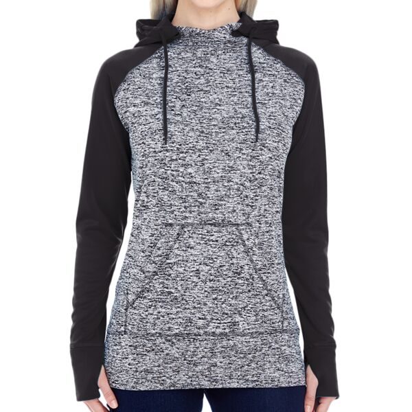 Ladies' Colorblock Cosmic Hooded Sweatshirt Thumbnail
