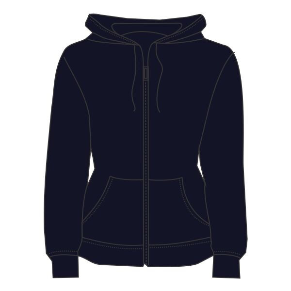 Ladies' USA Made Velour Full-Zip Hoodie Thumbnail