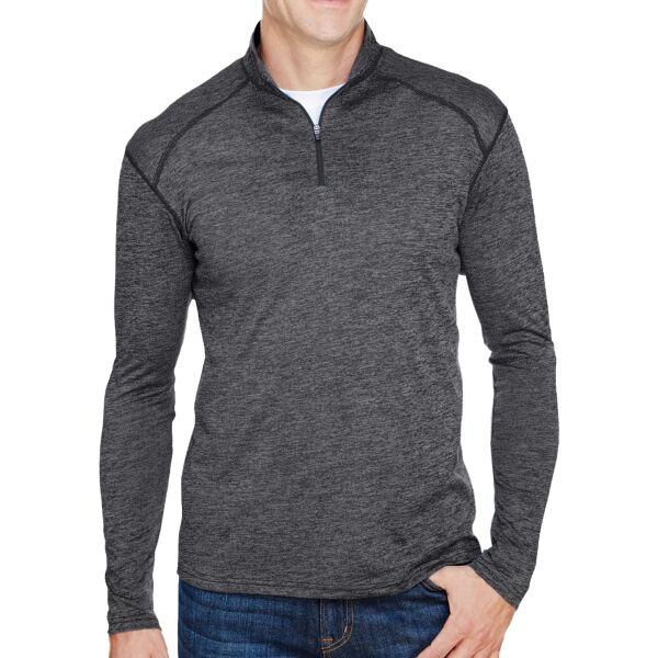 Men's Tonal Space-Dye Quarter-Zip Thumbnail