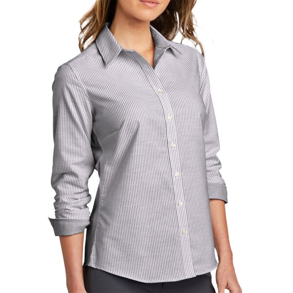 Women's SuperPro Oxford Stripe Shirt Thumbnail