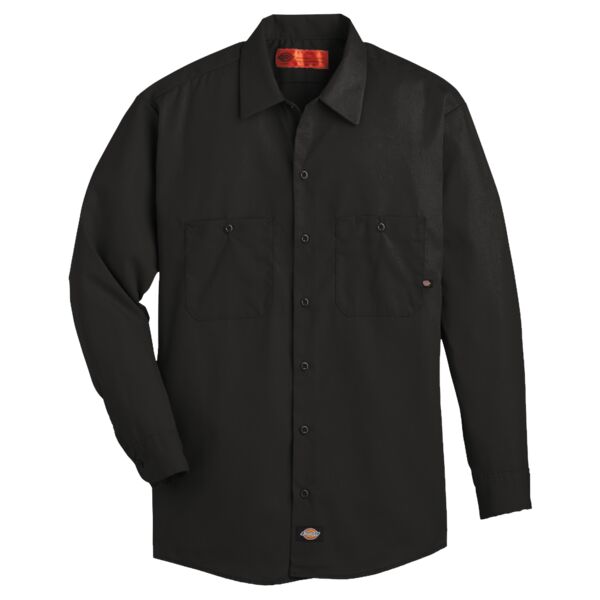 Men's Tall Industrial Long Sleeve Work Shirt Thumbnail