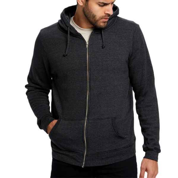 Unisex USA Made Heavyweight Loop Terry Full-Zip Hooded Sweatshirt Thumbnail