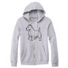Adult Triblend Full-Zip Fleece Hooded Sweatshirt Thumbnail