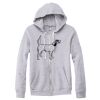 Adult Triblend Full-Zip Fleece Hooded Sweatshirt Thumbnail