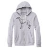 Adult Triblend Full-Zip Fleece Hooded Sweatshirt Thumbnail