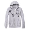 Adult Triblend Full-Zip Fleece Hooded Sweatshirt Thumbnail
