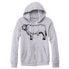 Adult Triblend Full-Zip Fleece Hooded Sweatshirt Thumbnail