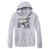 Adult Triblend Full-Zip Fleece Hooded Sweatshirt Thumbnail