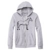 Adult Triblend Full-Zip Fleece Hooded Sweatshirt Thumbnail
