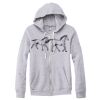 Adult Triblend Full-Zip Fleece Hooded Sweatshirt Thumbnail