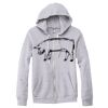 Adult Triblend Full-Zip Fleece Hooded Sweatshirt Thumbnail