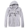 Adult Triblend Full-Zip Fleece Hooded Sweatshirt Thumbnail