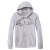 Adult Triblend Full-Zip Fleece Hooded Sweatshirt Thumbnail