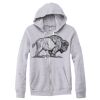 Adult Triblend Full-Zip Fleece Hooded Sweatshirt Thumbnail
