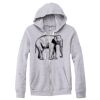 Adult Triblend Full-Zip Fleece Hooded Sweatshirt Thumbnail