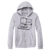 Adult Triblend Full-Zip Fleece Hooded Sweatshirt Thumbnail