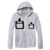 Adult Triblend Full-Zip Fleece Hooded Sweatshirt Thumbnail