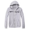 Adult Triblend Full-Zip Fleece Hooded Sweatshirt Thumbnail