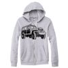 Adult Triblend Full-Zip Fleece Hooded Sweatshirt Thumbnail
