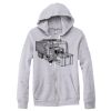 Adult Triblend Full-Zip Fleece Hooded Sweatshirt Thumbnail