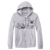 Adult Triblend Full-Zip Fleece Hooded Sweatshirt Thumbnail