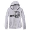 Adult Triblend Full-Zip Fleece Hooded Sweatshirt Thumbnail
