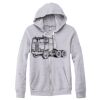 Adult Triblend Full-Zip Fleece Hooded Sweatshirt Thumbnail