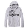 Adult Triblend Full-Zip Fleece Hooded Sweatshirt Thumbnail