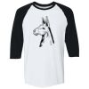 Adult Heavy Cotton™ Three-Quarter Raglan Sleeve T-Shirt Thumbnail